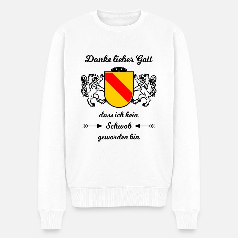 Né dans le Badnerland - Pull Premium bio Homme - blanc
