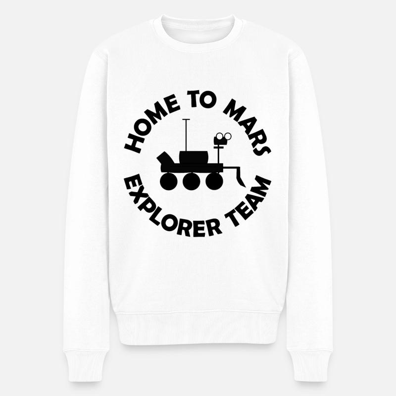 Le voyage vers Mars - Pull Premium bio Homme - blanc