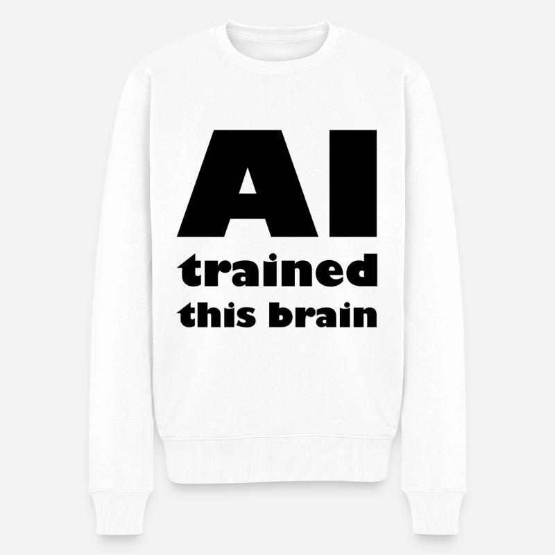 Die Roboter Intelligenz - Männer Premium Bio Pullover - Weiß