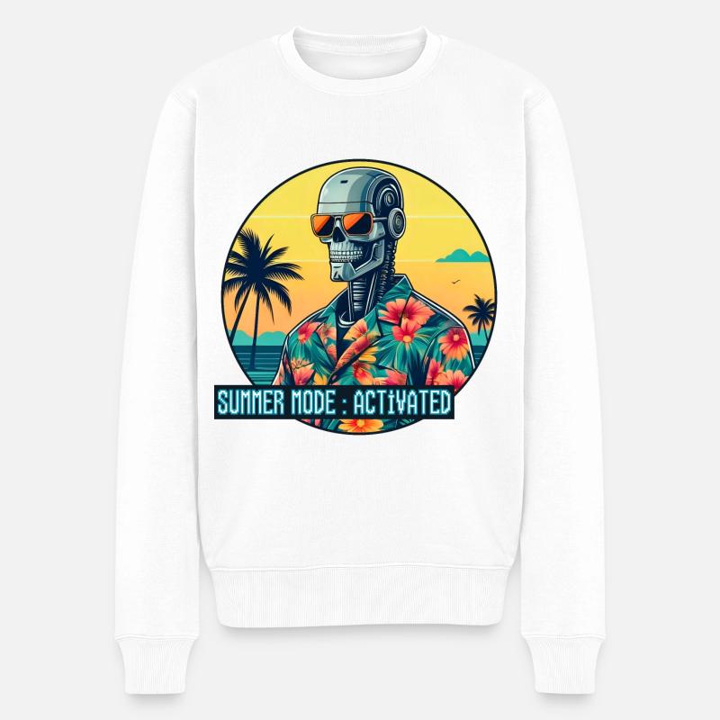 Mode été activé - Pull Premium bio Homme - blanc