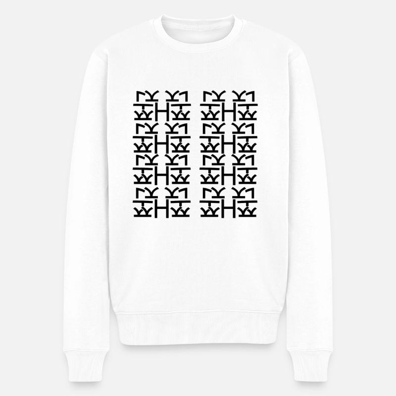 Type H unique - Pull Premium bio Homme - blanc