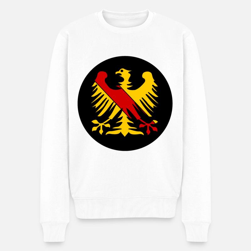 Die deutschen Adler - Männer Premium Bio Pullover - Weiß