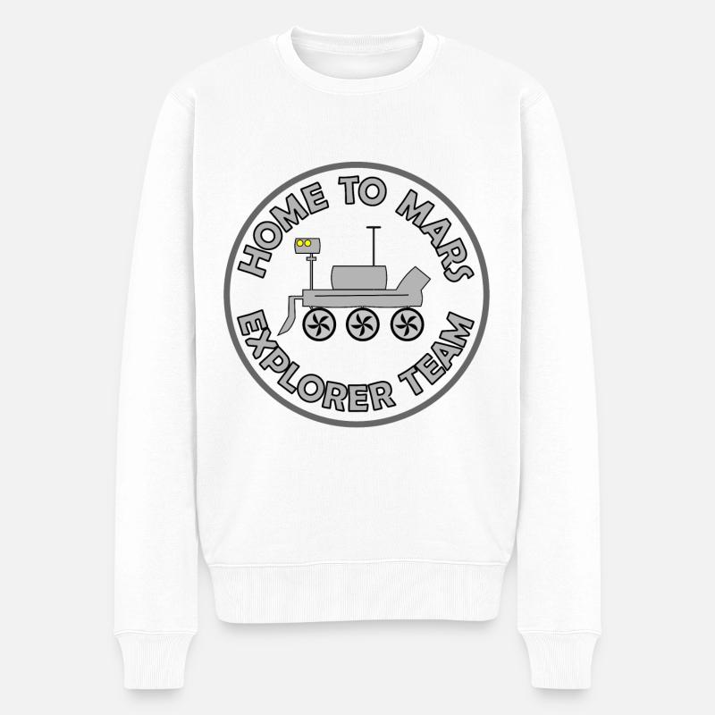 L’aventure martienne - Pull Premium bio Homme - blanc