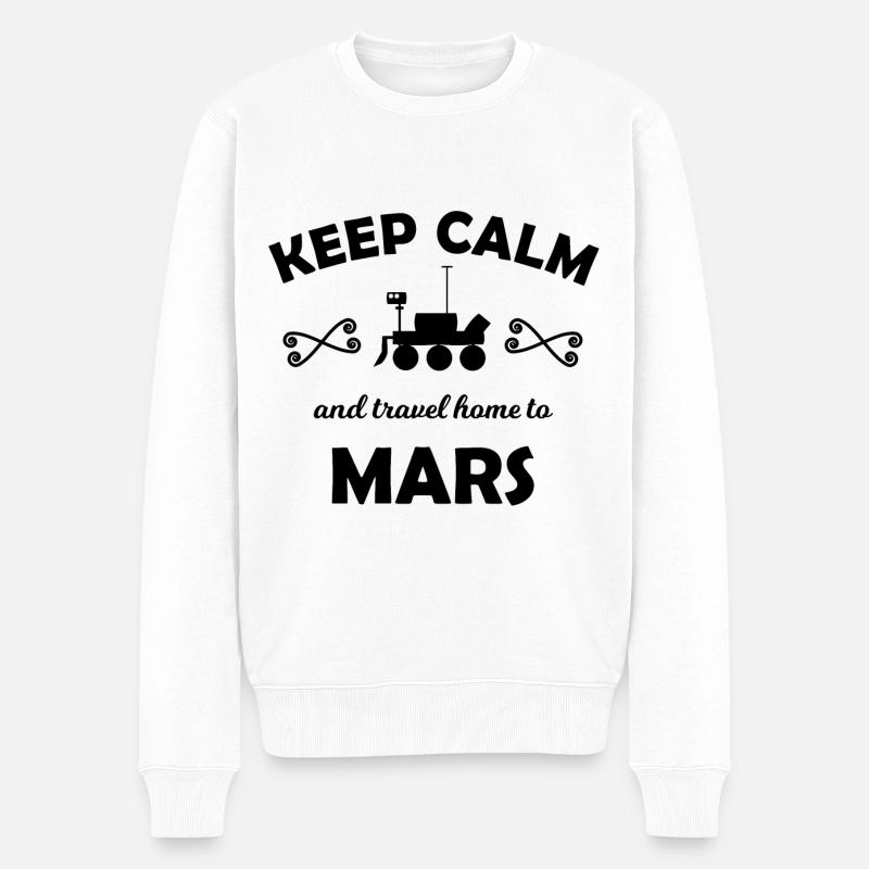 Les découvreurs de Mars - Pull Premium bio Homme - blanc