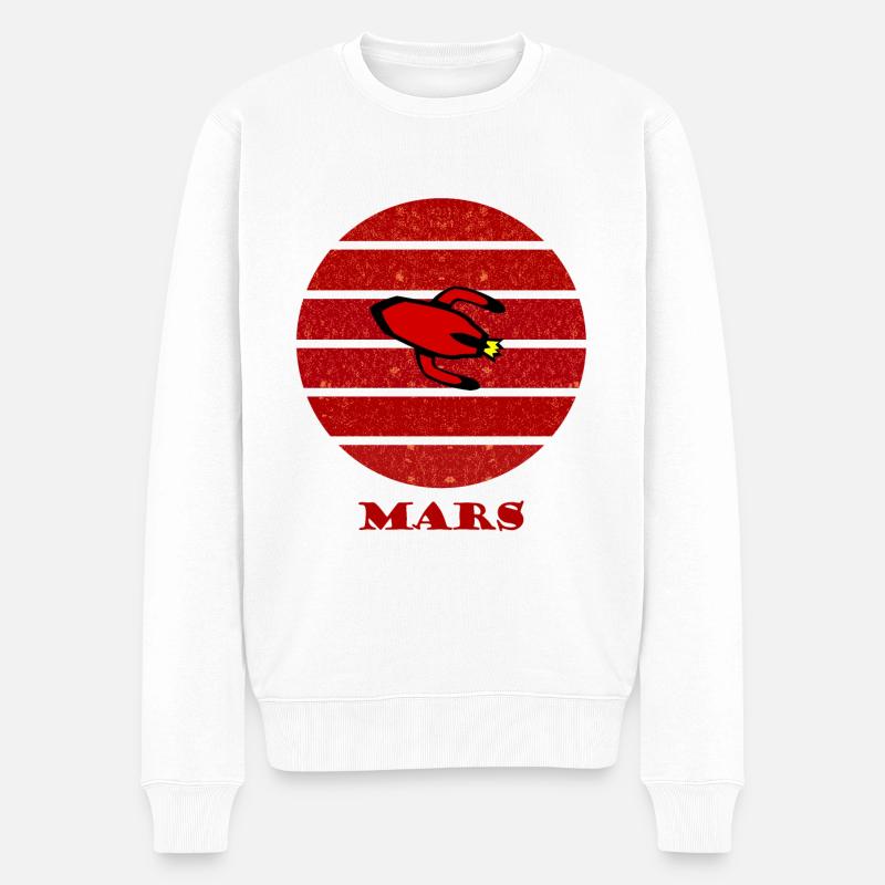 Le voyage vers Mars - Pull Premium bio Homme - blanc