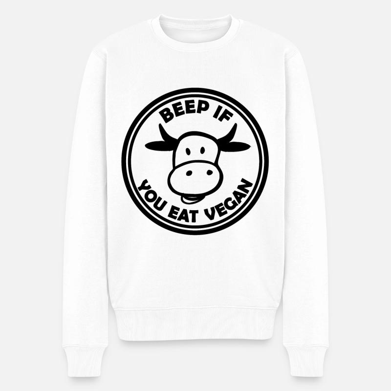 Die vegane Lebensweise - Männer Premium Bio Pullover - Weiß