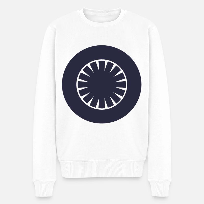 Roue - Pull Premium bio Homme - blanc