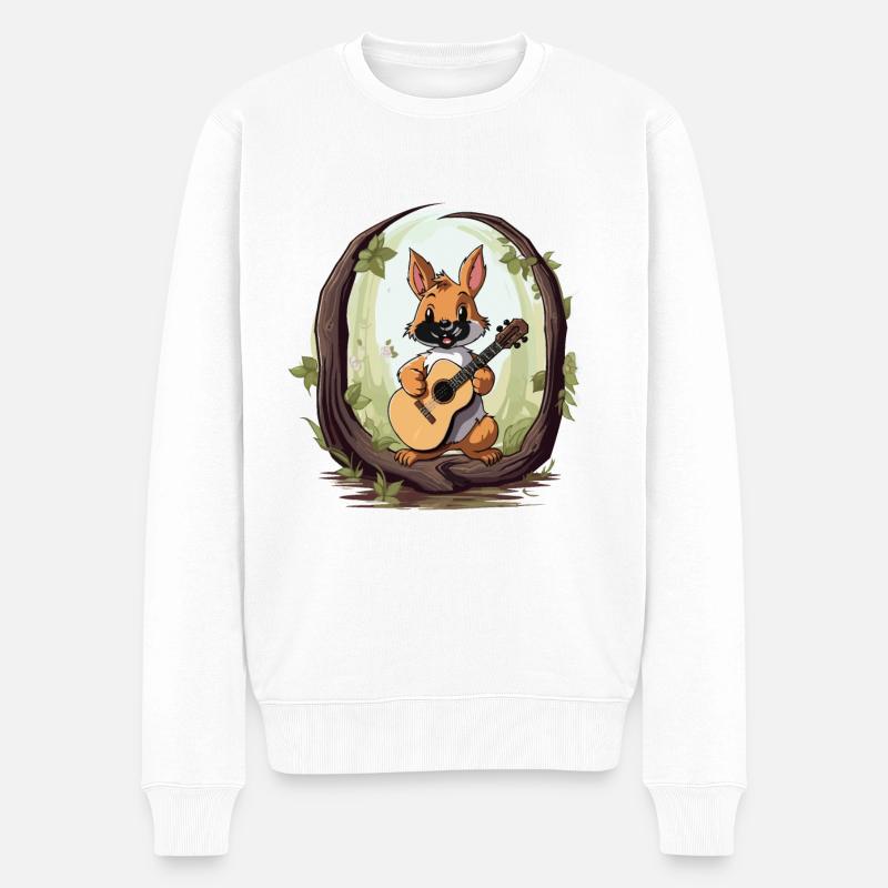 Sérénade d’écureuil - Pull Premium bio Homme - blanc