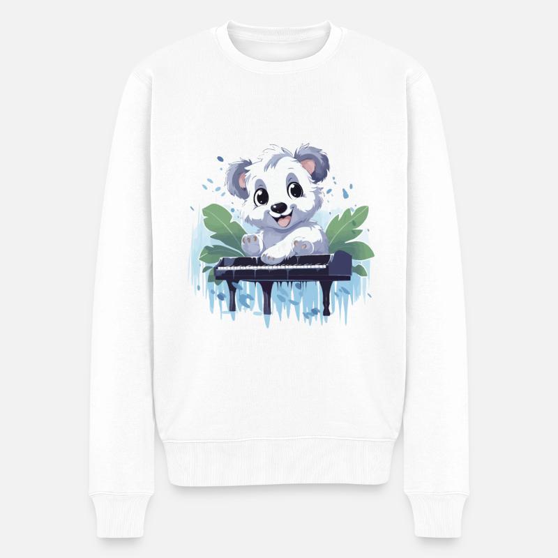 Koala mélodique - Pull Premium bio Homme - blanc