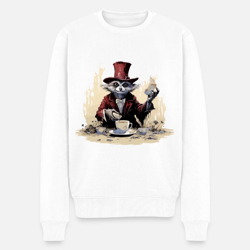 Le magicien de la caféine - Pull Premium bio Homme - blanc