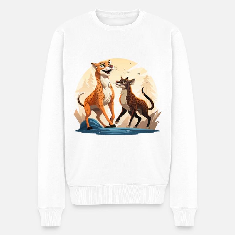 Les rivaux dansants - Pull Premium bio Homme - blanc