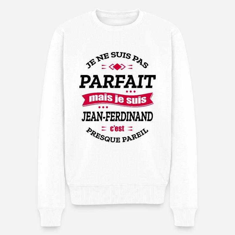 JEAN-FERDINAND PARFAIT - PRENOM JEAN-FERDINAND - Pull Premium bio Homme - blanc