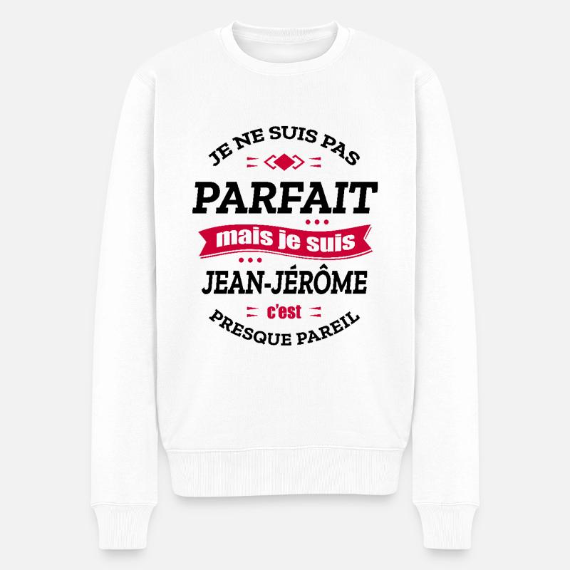 JEAN-JÉRÔME PARFAIT - PRENOM JEAN-JÉRÔME - Pull Premium bio Homme - blanc