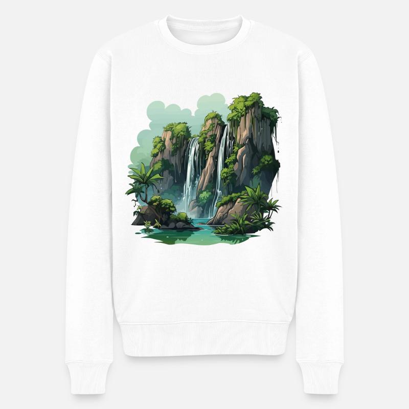 Symphonie des Natures - Pull Premium bio Homme - blanc