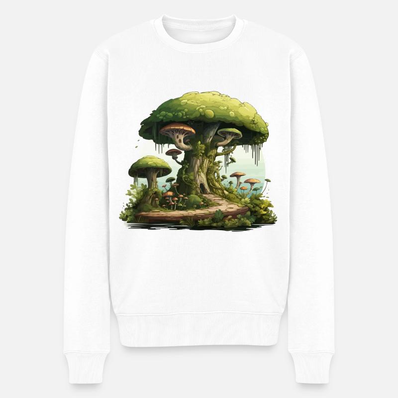 Uralte Weisheit - Männer Premium Bio Pullover - Weiß
