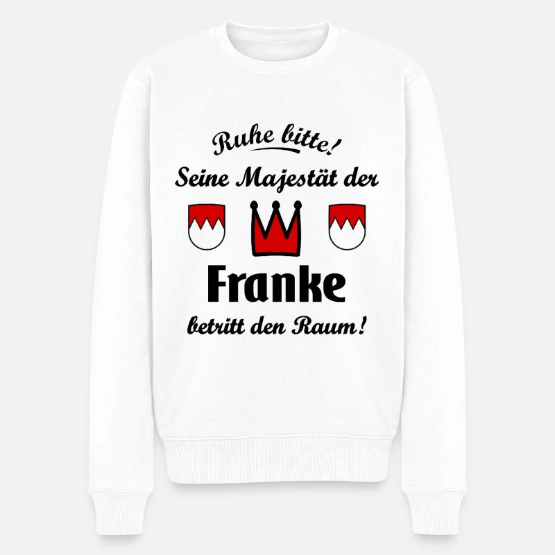 Die Könige aus Franken - Männer Premium Bio Pullover - Weiß