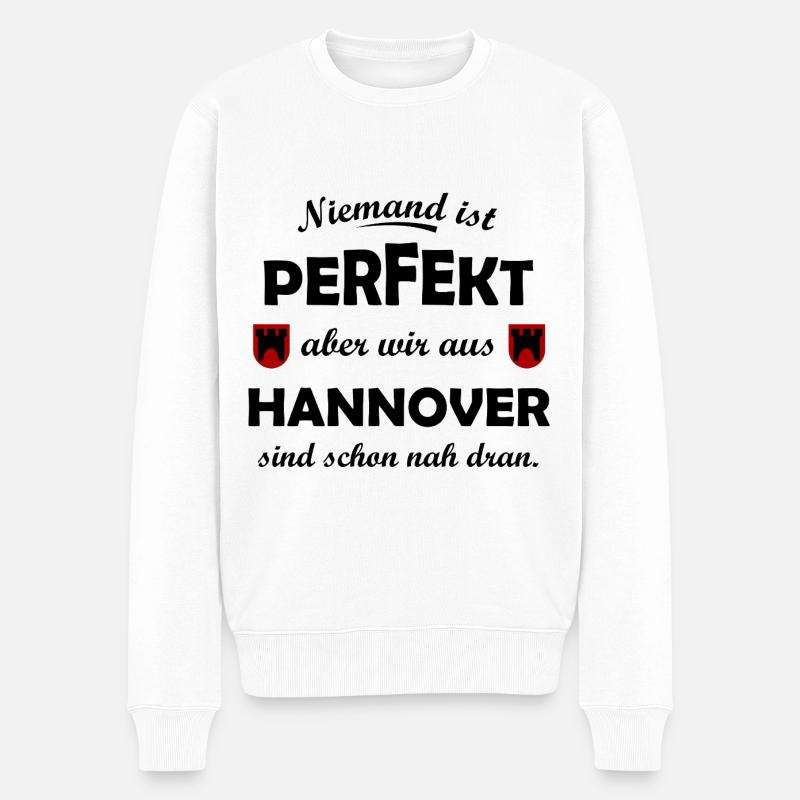 Die Fans aus Hannover - Männer Premium Bio Pullover - Weiß