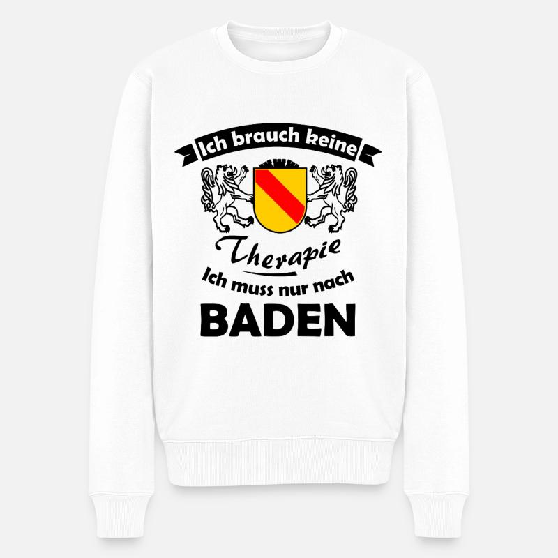 Die Badner Therapie - Männer Premium Bio Pullover - Weiß
