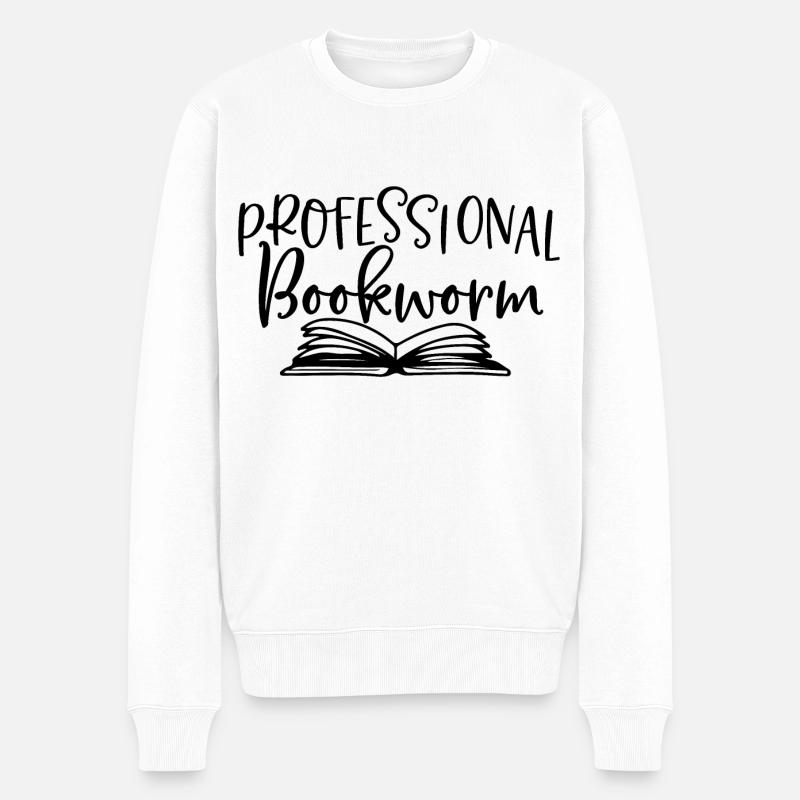 Rat de bibliothèque professionnel - Pull Premium bio Homme - blanc