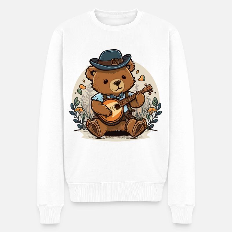Cueilleur d’ours - Pull Premium bio Homme - blanc