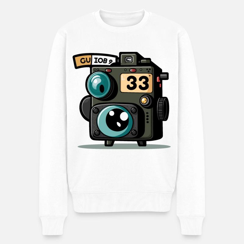 Le Shutterbug - Pull Premium bio Homme - blanc