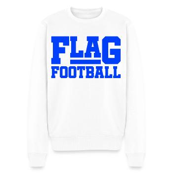 Joueurs de flag football Joueurs - Pull Premium bio Homme - blanc - Devant - Thijin (182cm)