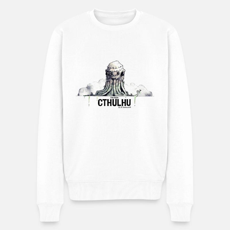Cthulhu (HP Lovecraft) - Pull Premium bio Homme - blanc