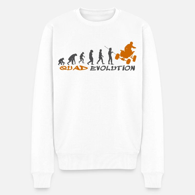 Évolution du quad - Pull Premium bio Homme - blanc