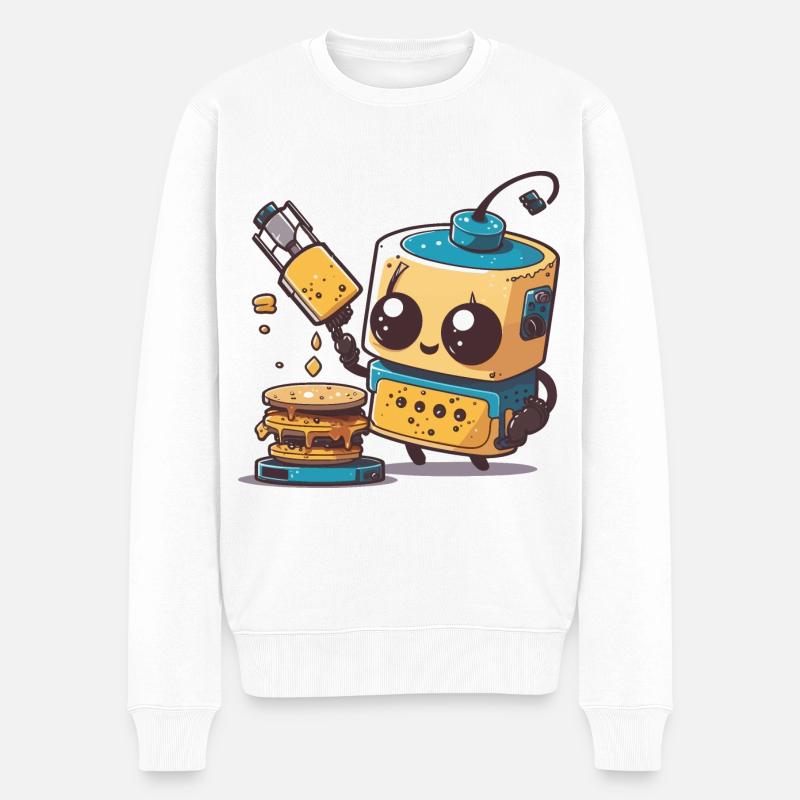 Robo-Chef - Pull Premium bio Homme - blanc