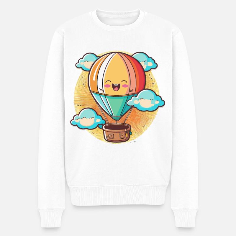 Lever du soleil - Pull Premium bio Homme - blanc