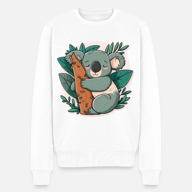 Koalas Accueil - Pull Premium bio Homme - blanc