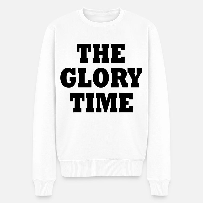 The glory time - Pull Premium bio Homme - blanc