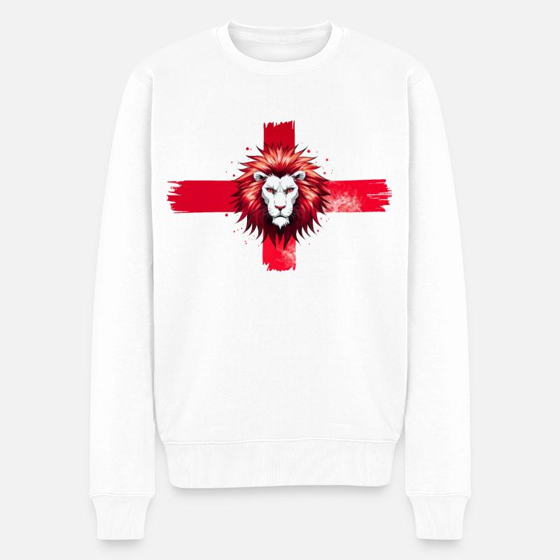 Le Lion Anglais - Pull Premium bio Homme - blanc