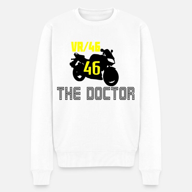 VR 46 DER ARZT. - Männer Premium Bio Pullover - Weiß