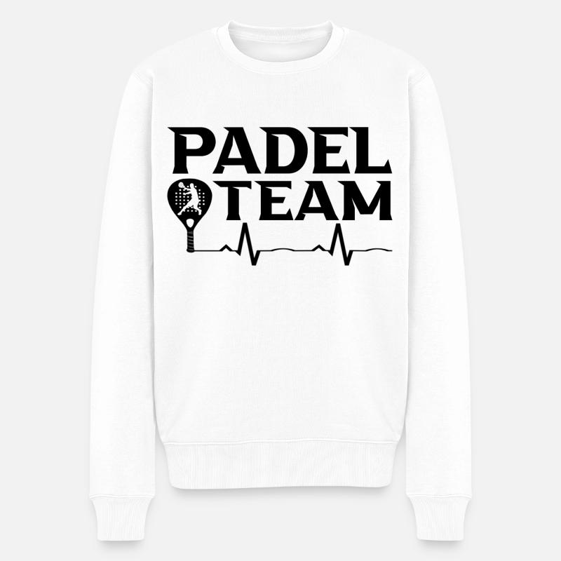 Padel - Pull Premium bio Homme - blanc