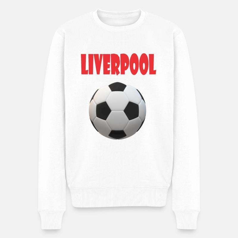Liverpool Design - Männer Premium Bio Pullover - Weiß
