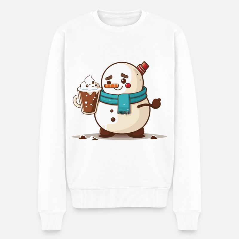 Souhaits d’hiver chaleureux - Pull Premium bio Homme - blanc