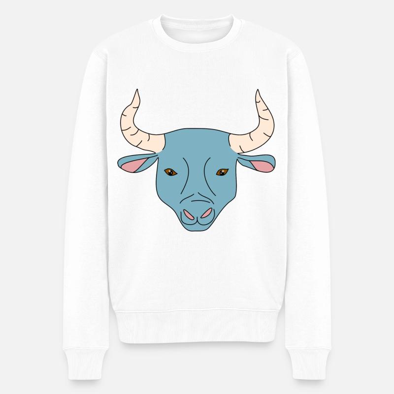 Taureau - Pull Premium bio Homme - blanc