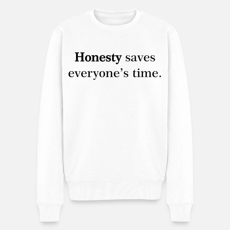 Citation d'Honnêteté - Pull Premium bio Homme - blanc