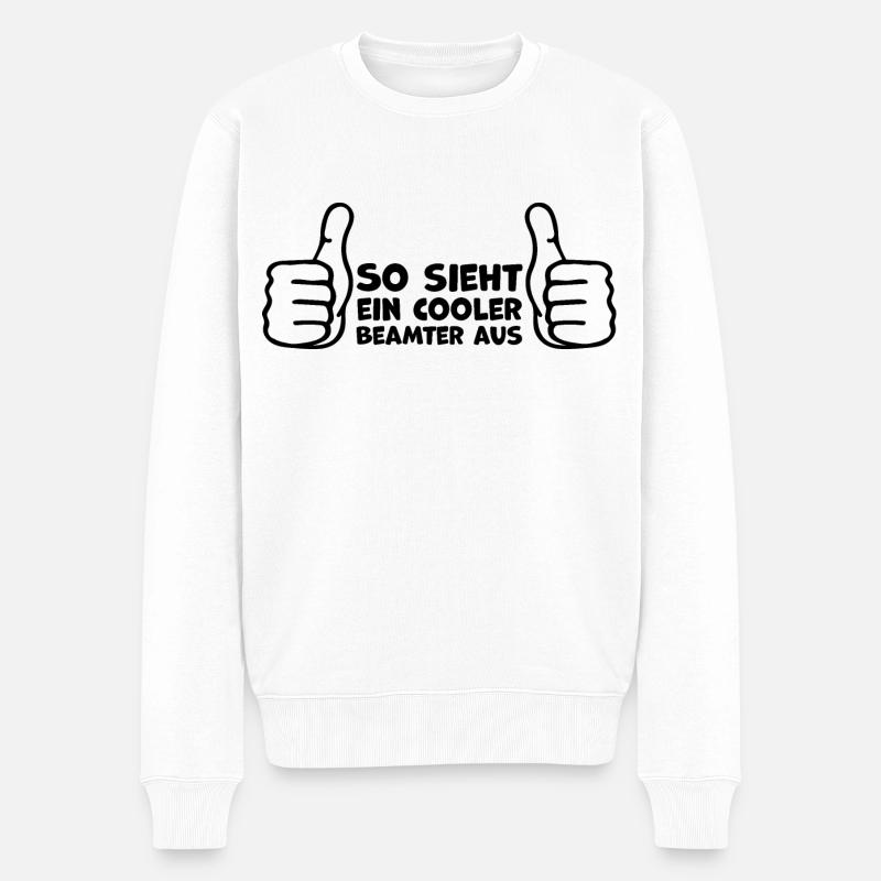 Beamter Büroleben Geschenkideen - Männer Premium Bio Pullover - Weiß