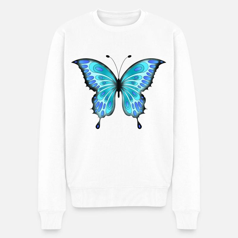 Papillon - Pull Premium bio Homme - blanc