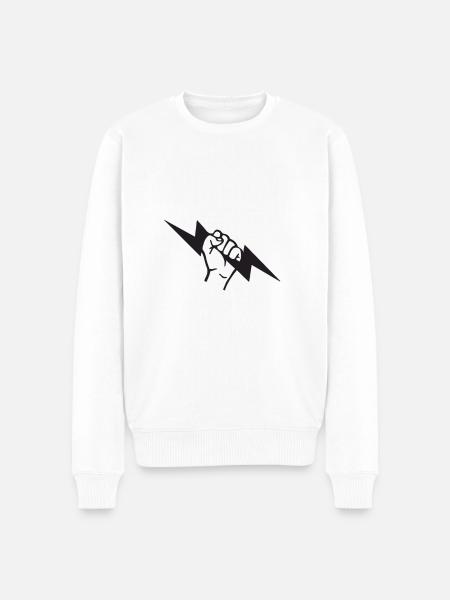 Flash electrician - Men's Premium Organic Jumper - white