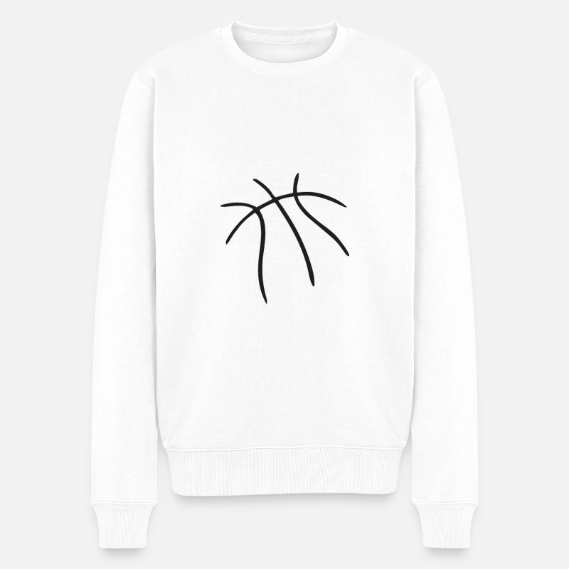 basketball - Pull Premium bio Homme - blanc