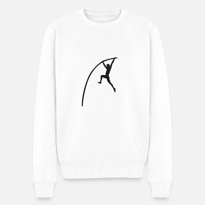 Saut à la perche - Pull Premium bio Homme - blanc