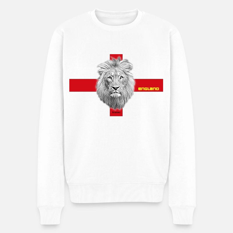 Lion d’Angleterre - Pull Premium bio Homme - blanc