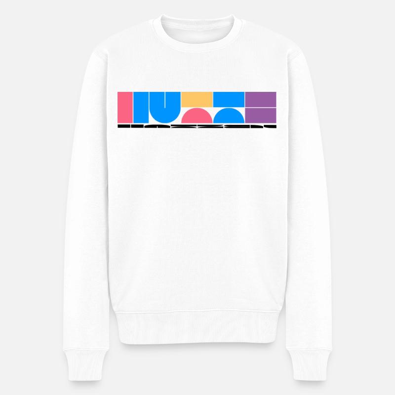 Huttihatzen - Männer Premium Bio Pullover - Weiß