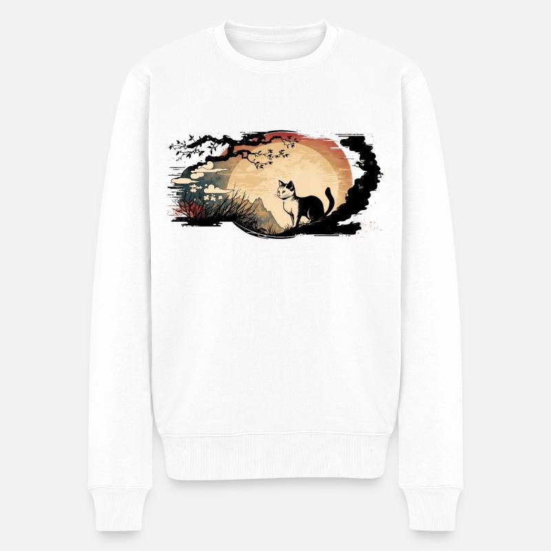 Condamnation au coucher du soleil - Pull Premium bio Homme - blanc