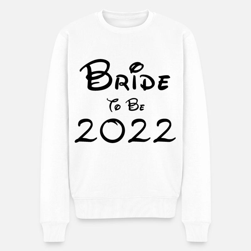 Bride sera 2022 Black Font - Pull Premium bio Homme - blanc