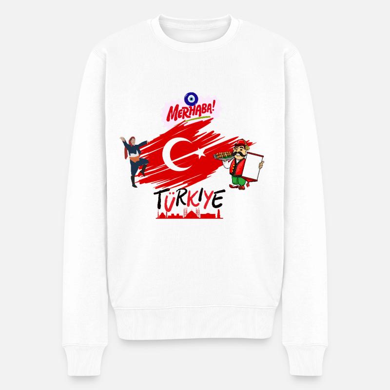 Turquie - Pull Premium bio Homme - blanc