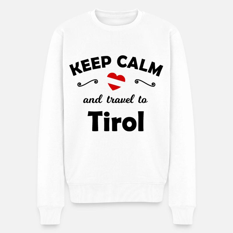 Die Tiroler - Männer Premium Bio Pullover - Weiß